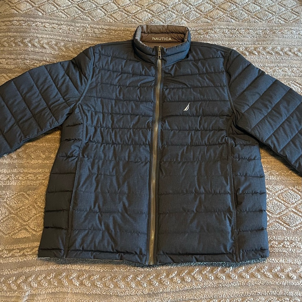 Nautica Dark Blue Quilted Jacket